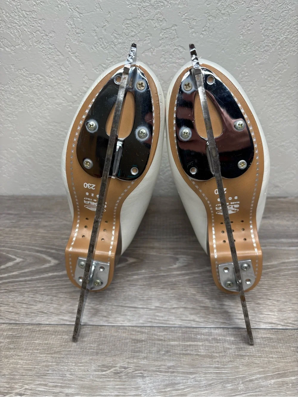 Edea Overture White Figure Skates 230 C w/ John Wilson Coronation Ace Blades